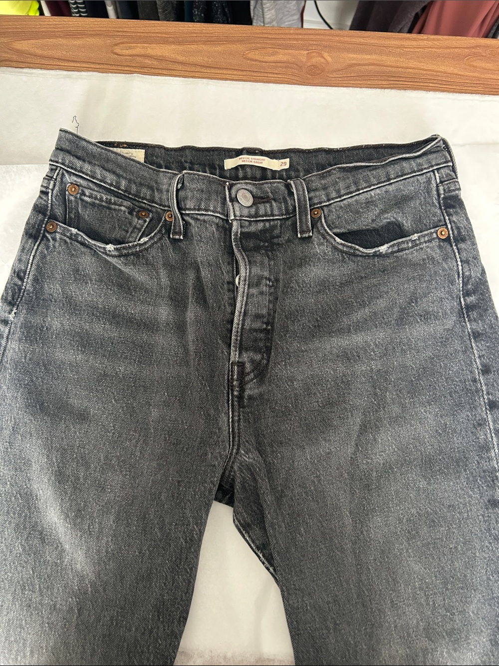 Levis Wedgie Straight Denim Jeans Size 29 - Picture 4 of 9
